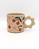 kubki Ceramiczny kubek w wisienki 2