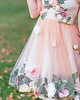 sukienki mini damskie Gorsetowa sukienka z kwiatami 3d // GARDENIA 3