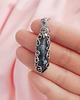 wisiory Naszyjnik Larvikit stal chirurgiczna wisiorek handmade wirewrapping 4