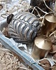 ozdoby choinkowe Bombka  złota 10cm rustykalna rustykalna 3