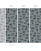 naklejki ścienne do pokoju dziecka Tapeta Vintage Animals Dark Mint 1