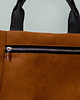 torby na ramię Kuferek listonoszka z wodoodpornego nubuku w kolorze rudego brązu 5