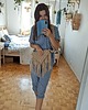 torby na ramię Pleciona torebka ze sznurka, granatowa w stylu boho 1