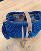 torby na ramię Ręcznie robiona torebka damska w kolorze chabrowym 2