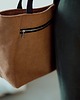 torby na ramię Torba Shopper z tłoczonego nubuku tapicerskiego w kolorze rudego brązu 1