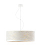 lampy wiszące Minimalistyczna lampa wisząca do salonu z abażurem HAJFA MARMUR fi 60 cm 2