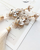 Biżuteria ślubna Lace Me Tassel Line Gold - kolczyki z chwostem 2