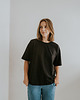 t-shirt damskie T-shirt z bawełny organicznej The raw, czarny 3