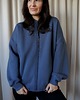 bluza bez kaptura damska Bomberka Sporty Chic Niebieski Dżins 4