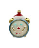 ozdoby choinkowe Bombka choinkowa: Zegar z czapką Mikołaja: błękitny 1