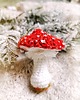 ozdoby choinkowe Bombka  grzybek muchomor, czerwone ozdoby choinkowe handmade 2