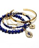 bransoletki z kamieni naturalnych Zestaw bransoletek Lapis lazuli /set/  - Szlachetna kolekcja 2