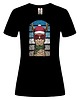 t-shirt damskie Koszulka damska organiczna Świąteczna Lama 1