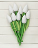 Ślub - inne TULIPANY bawełniany biały bukiet 4