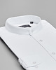 koszule męskie Koszula limido ze stójką 00556 długi rękaw biały slim fit 2