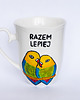 kubki Kubek ręcznie malowany papugi: razem lepiej 2