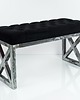 ławki Ławka Metalowa Loft Siedzisko Pikowane Czarny LPM-14 1
