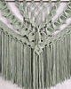 makramy Szeroka Makrama Ścienna VERDA 100 cm Szałwiowa Ozdoba 100x70 cm 4