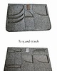etui na laptopa Torba na laptopa szary filc z miętową skórą 5