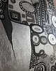 obrazy Ręcznie malowany 45x90 cm, srebrna wariacja pocałunku Klimta 2