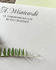stemple Personalizowany drewniany stempel z adresem - styl elegancki 4