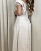 sukienki midi damskie Bawełniana hiszpanka Beige 3