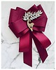 broszki Brosza  / Krawat w kolorze burgund  z Reniferem Exclusive 7