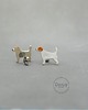 kolczyki ceramiczne Jack russell terrier mini- ceramiczne kolczyki 2