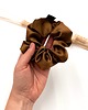 gumki do włosów Scrunchie/frotka Satyna Karmel 1