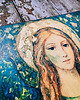 inne Anioł na desce 30 x 42 cm  2