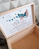 Chrzest - inne Drewniane, personalizowane pudełko SAMOLOT Z DEDYKACJĄ, chrzest, roczek 3
