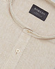koszule męskie Koszula męska lniana ze stójką lentini 00392 beżowy slim fit 2
