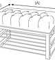 ławki Ławka Pikowana bench4home Przedpokój Pufa LOFT 4