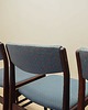 krzesła Komplet trzech krzeseł palisandrowych, duński design, lata 70, Dania 9