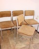 krzesła Zestaw 4 krzeseł lata 70  5