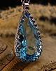 wisiory Naszyjnik Amulet Mocy - Topaz Swiss Blue Srebro 1