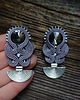 kolczyki soutache Szare kolczyki soutache 2