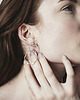 kolczyki srebrne Kolczyki srebrne WAVES Circle asymmetrical / silver earrings 2