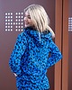 bluza z kapturem damska Bluza damska w kwiaty z dużym kapturem 1
