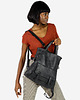 torby na ramię Skórzana torebka plecak z kieszenią z przodu - MARCO MAZZINI czarny 3