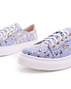 sneakersy damskie Sneakersy -  Trampki  skórzane    (6651) 2