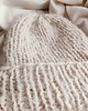 czapki damskie Beżowa czapka wełniana z wiskozą alpaką i wełną merino 6