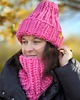 czapki damskie Wełniana czapka zimowa peruvian WOOLY róż i już 1
