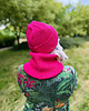 czapki damskie Czapka beanie z bawełny logo kolorowe Malina 6