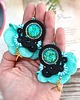 kolczyki soutache Kolczyki sutasz Penelope Turquoise 1
