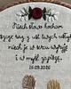 Ozdoby na ścianę Ręcznie haftowany tamborek dla pary, ślub, pamiątka, rocznica 2