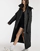 płaszcze damskie Parka Longline Hoodie Oversize czarna 5