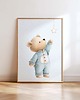 obrazy i plakaty do pokoju dziecięcego Plakat Na Ścianę Dla chłopca Niebieskie misie nr. 9 1
