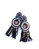 kolczyki soutache Beti L - kolczyki etno, srebro 1