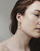 kolczyki pozłacane Kolczyki złote WAVES Circle asymmetrical / gold earrings 5